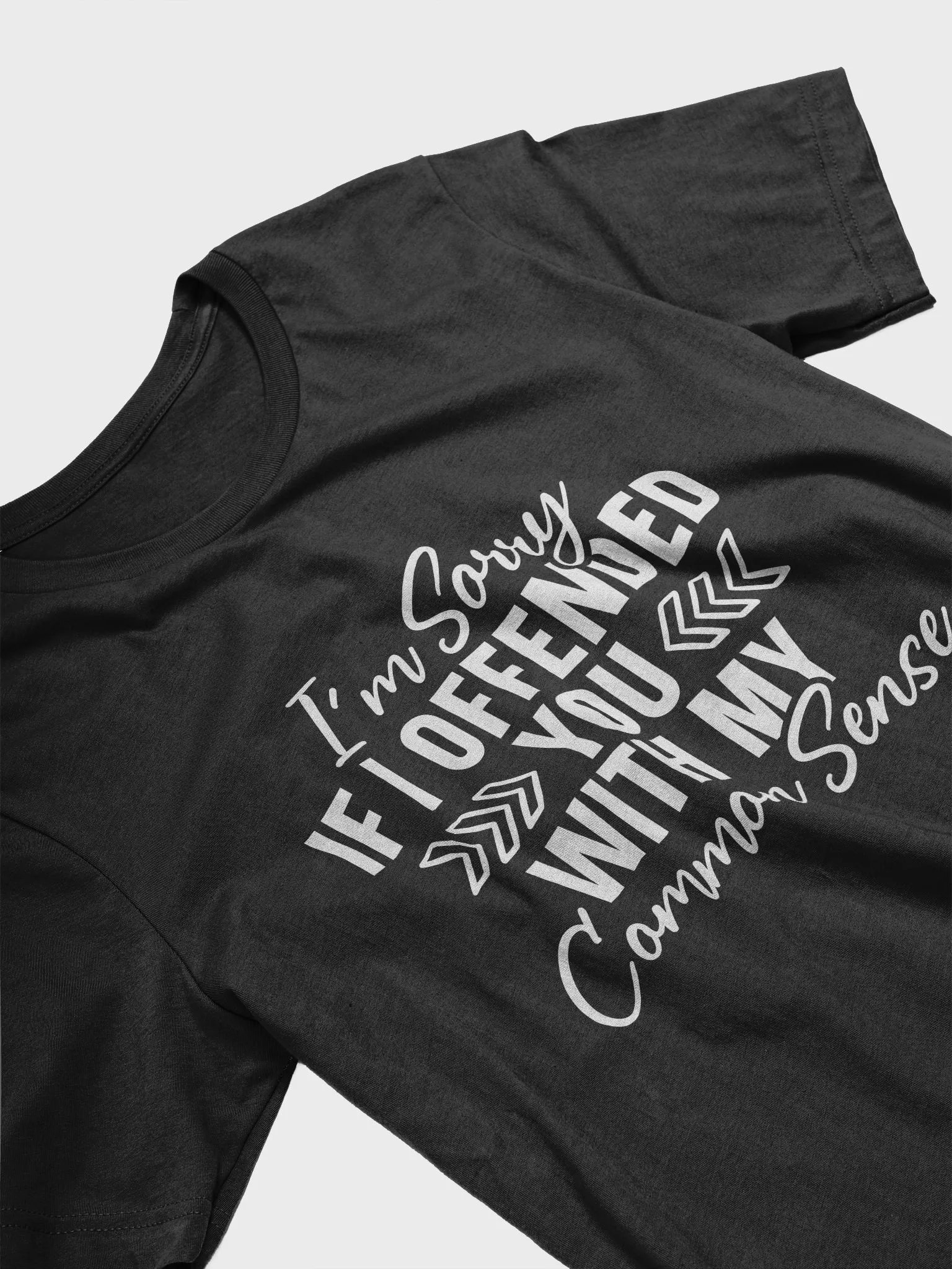 Im Sorry If I Offended You With My Common Sense Women's Black T-Shirt product image (4)