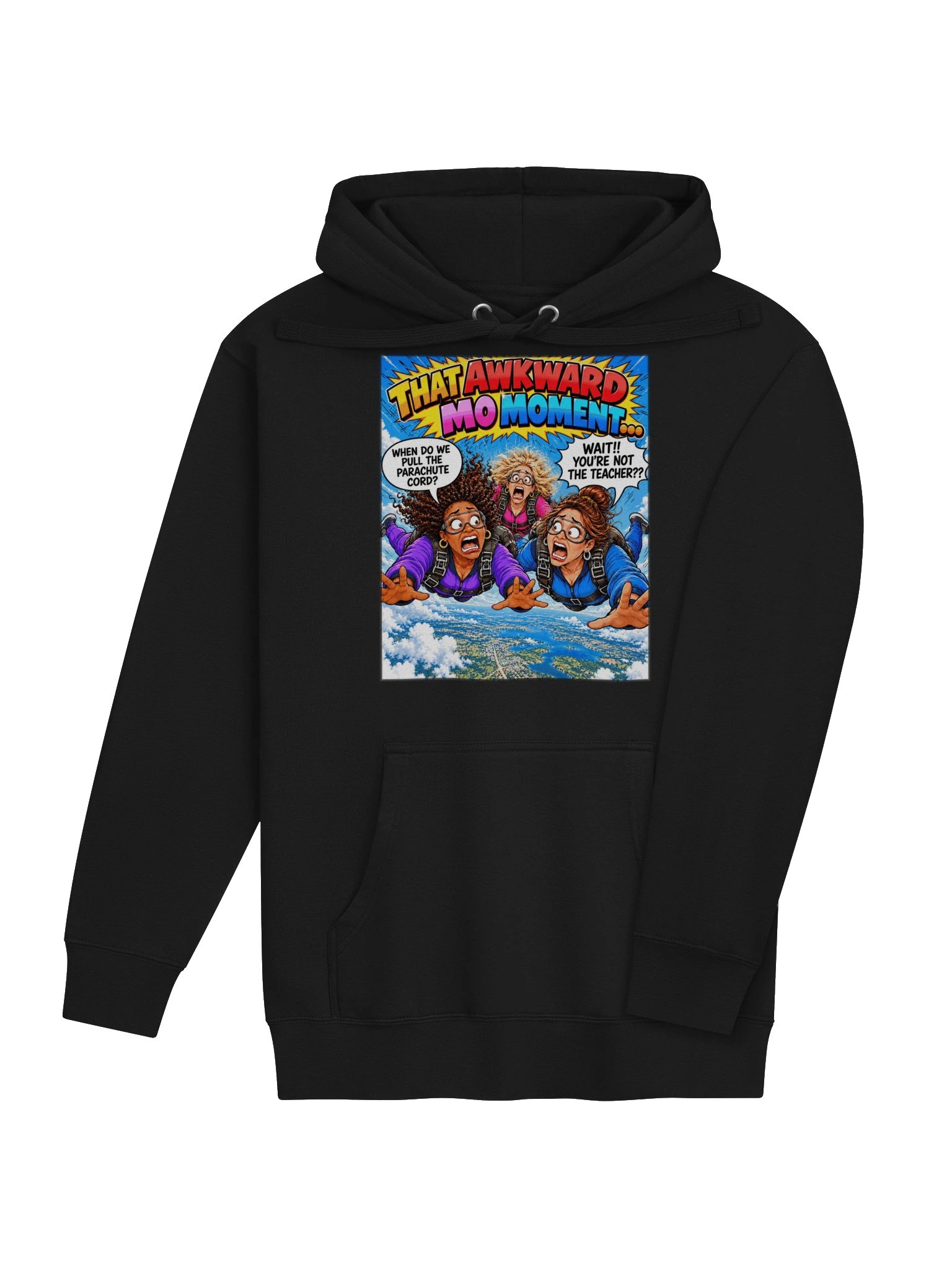 1 Earth Prints Skydiving Ladies Premium Hoodie product image (10)