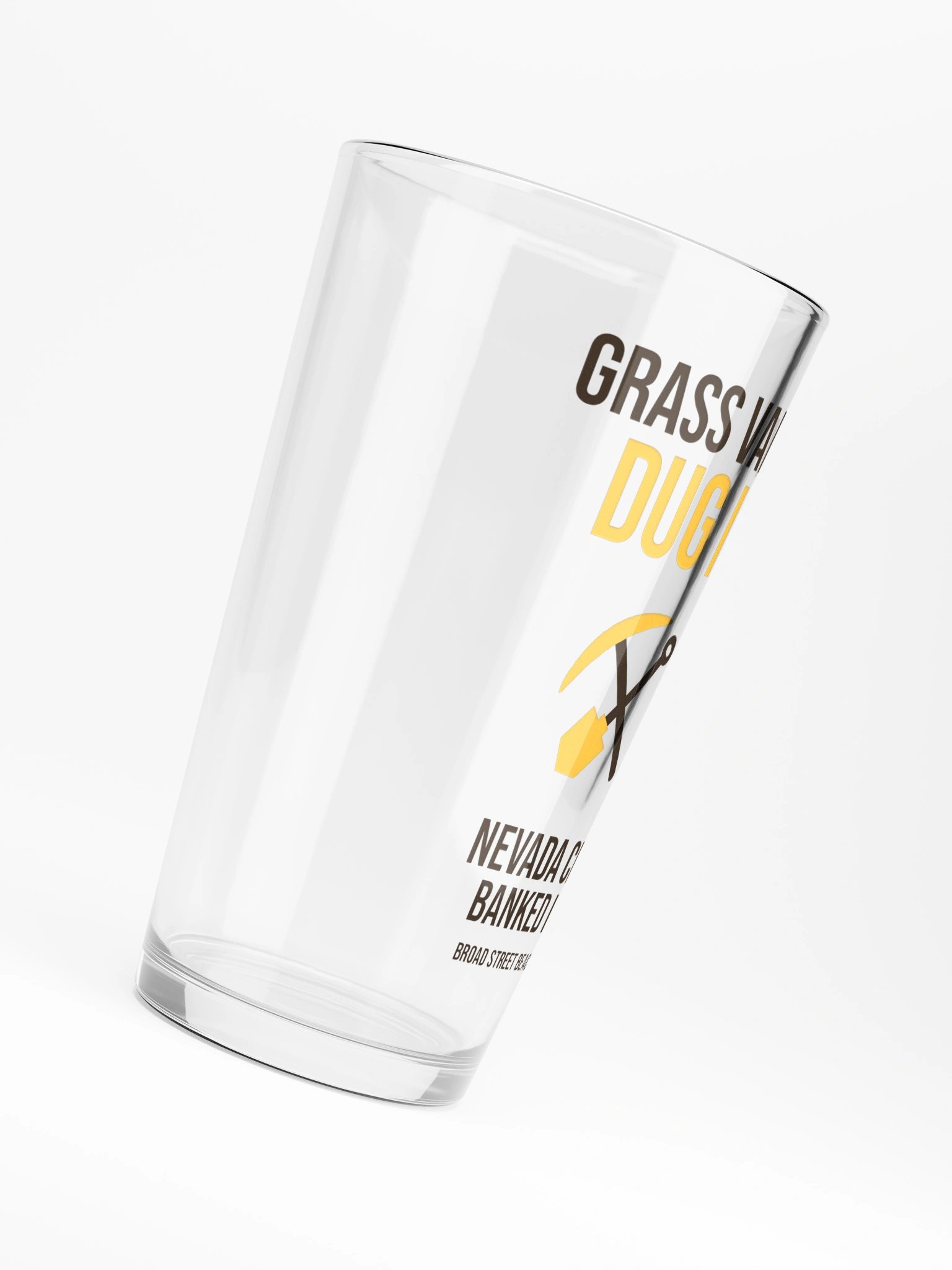Grass Valley Dug It. Nevada City Banked It. Pint Glass product image (6)