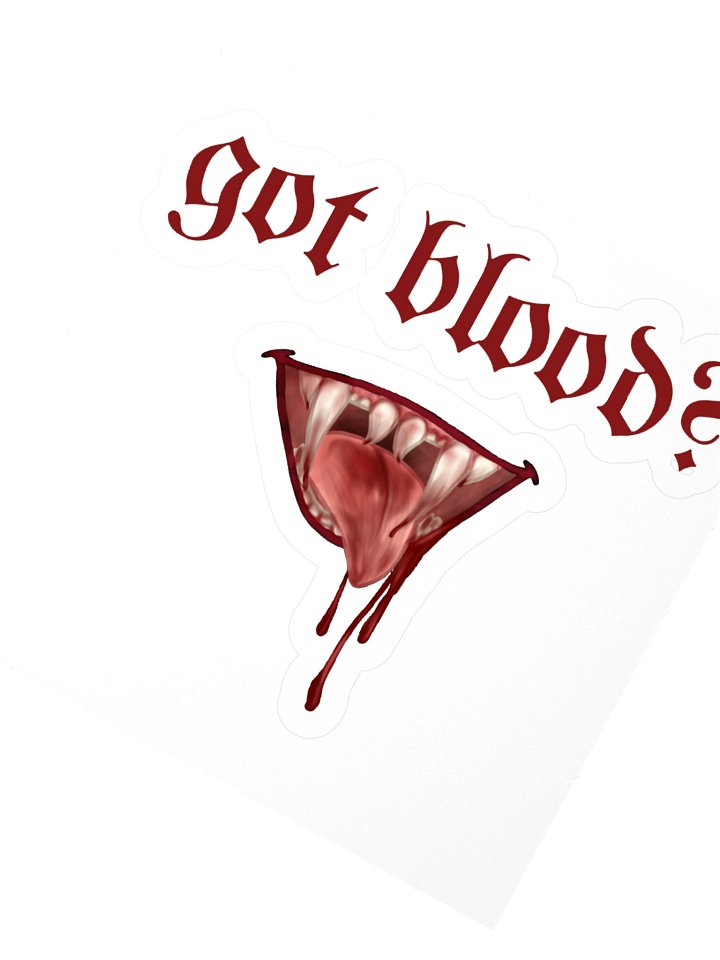 Vampiric Kiss Cut Stickers product image (5)