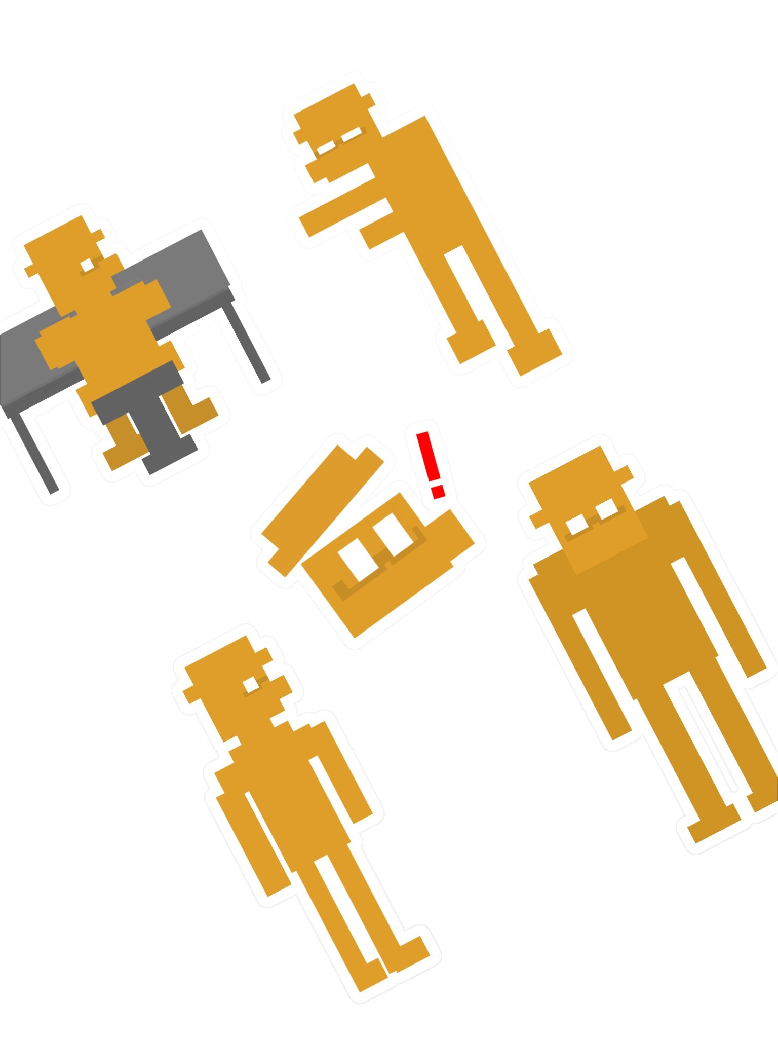 FNAF Inspired - Henry Sticker Sheet product image (1)
