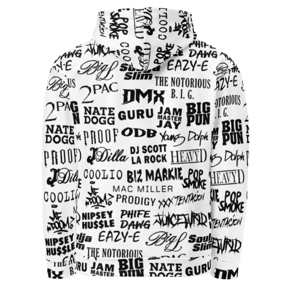Never Forget - Hip-Hop Artists - WHITE - Unisex Hoodie product image (3)