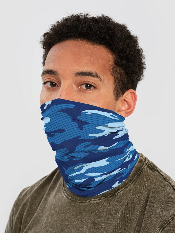 Tactical Blue Camo Neck Gaiter product image (2)