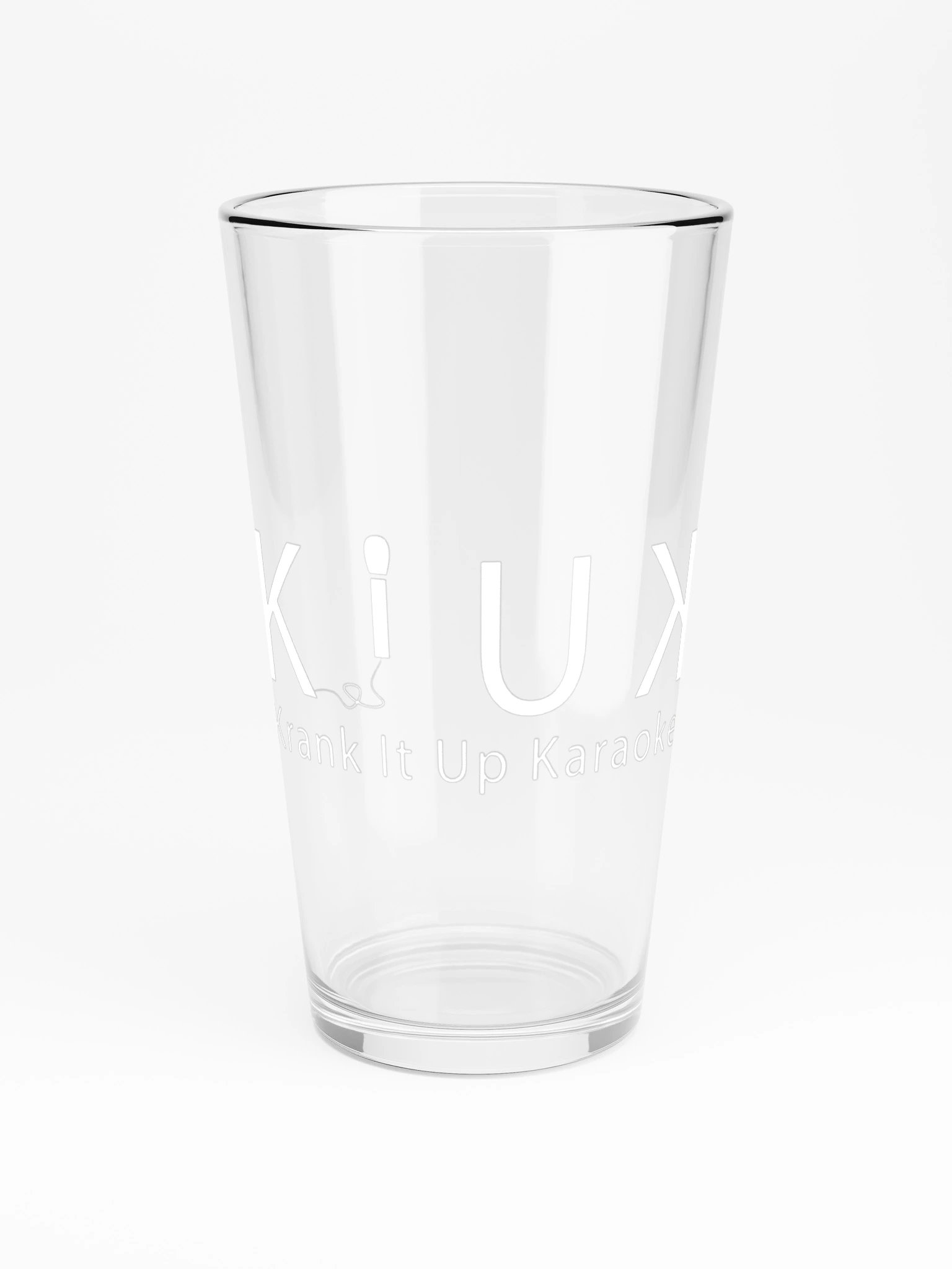 KIUK Shaker Pint Glass — Word Logo product image (3)