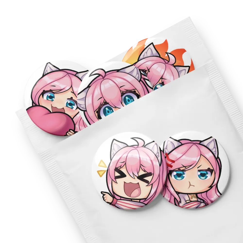 Mysteli Button Pins 2.5