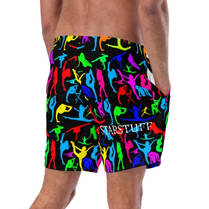 Black Bright Flexible StarStuff Swim Trunks product image (2)