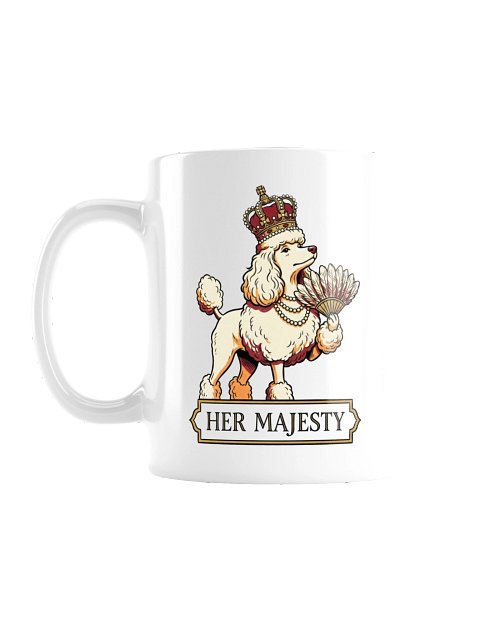 Her Majesty Poodle Mug
