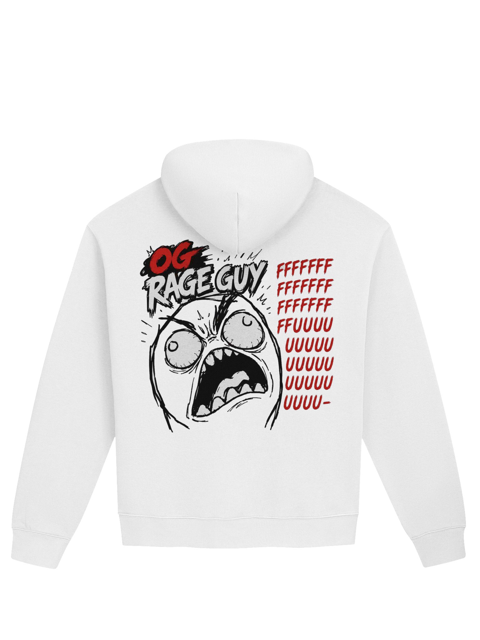 OG RAGE GUY Hoodie — White product image (2)