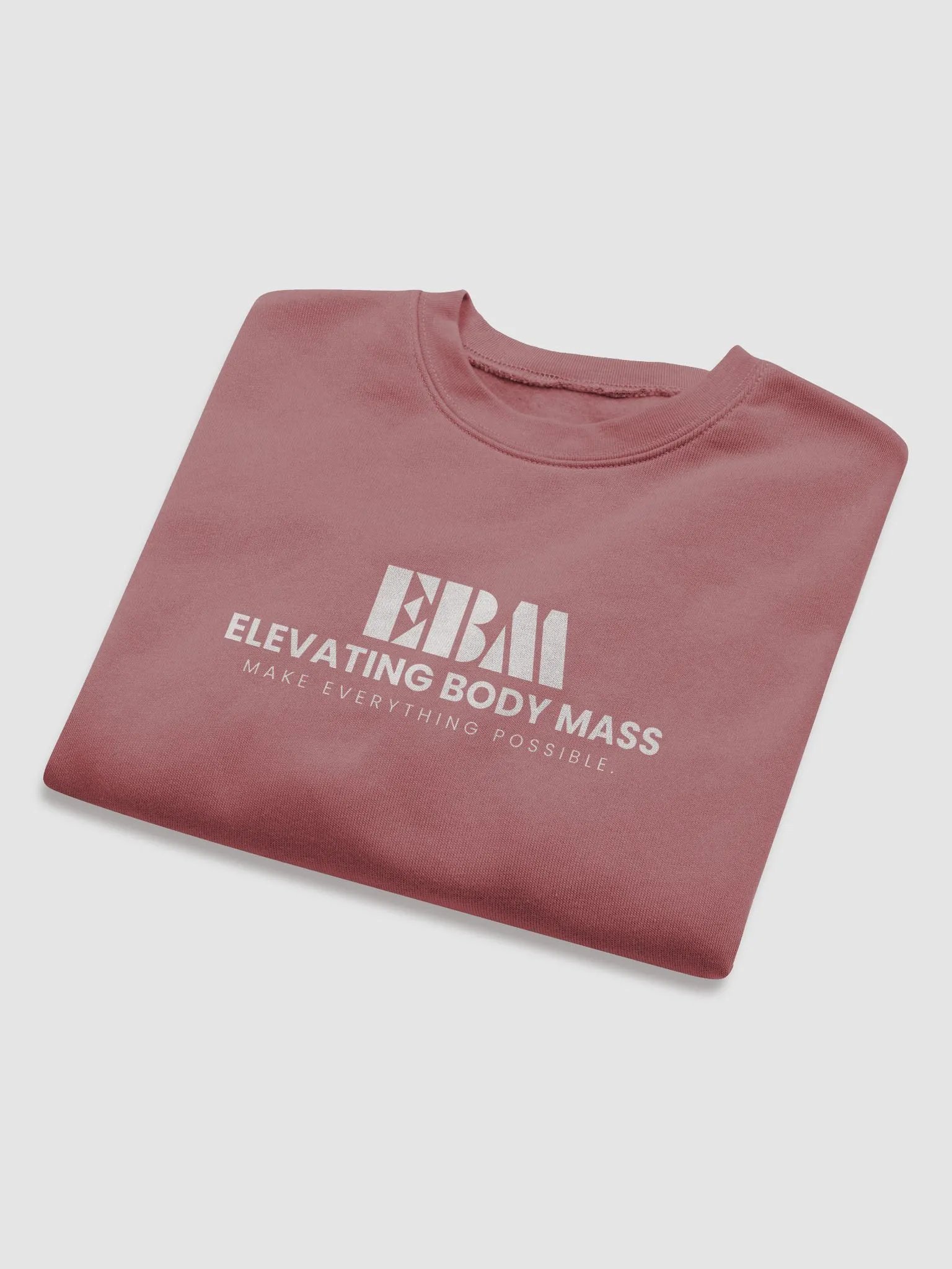 EBM Women's Fleece Crop Sweatshirt (White Logo) product image (26)
