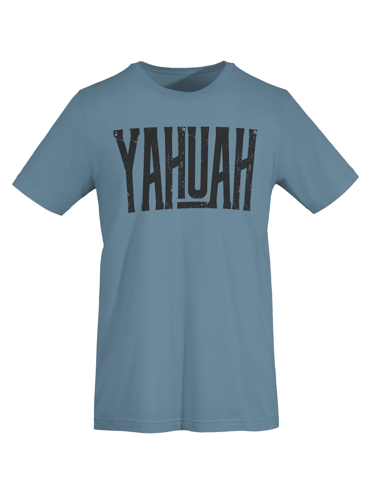YAHUAH Distressed Graphic Art T-Shirt | Vintage Hebrew Faith Apparel | Unisex Tee product image (7)