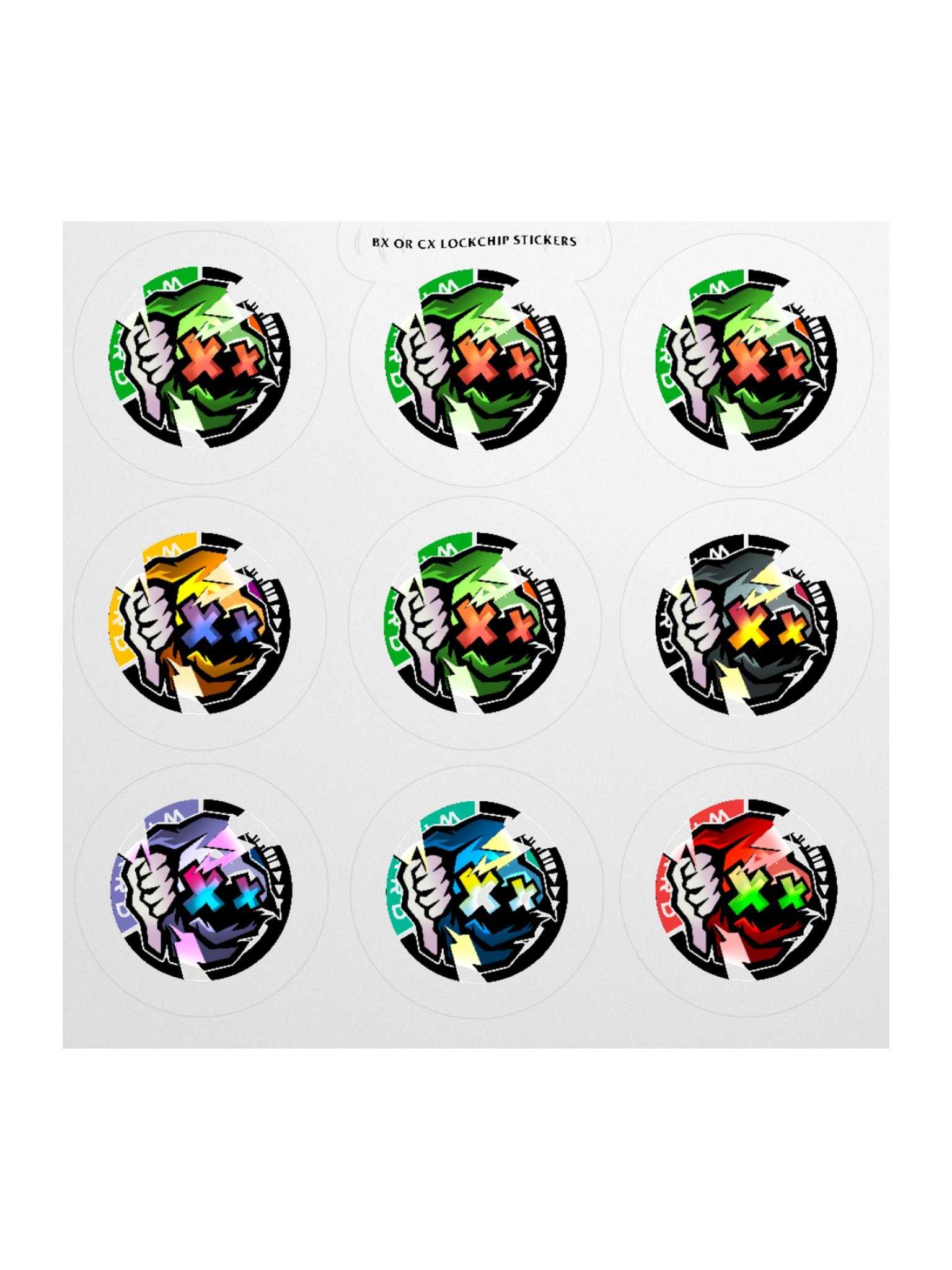 The BX & CX Lock Chip Sticker Pack product image (1)