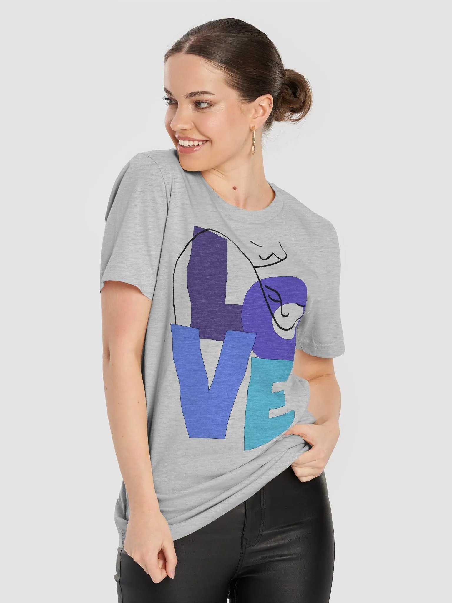 Love Block Style T-Shirt product image (74)