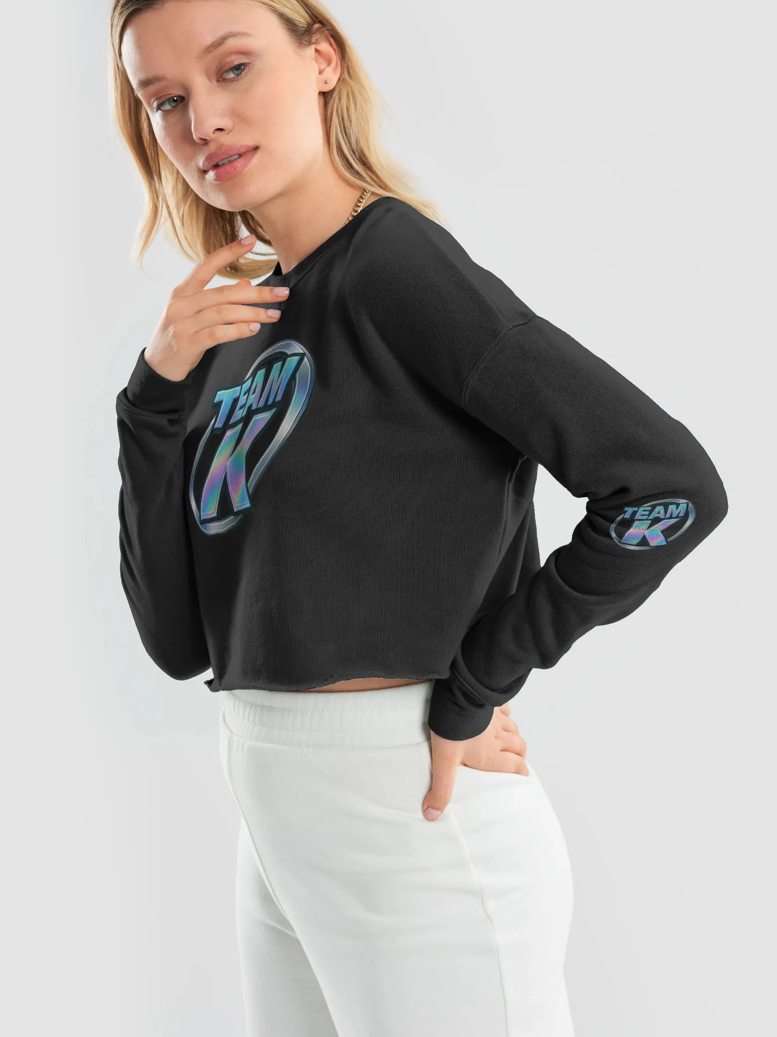 Team K 2000's Crop Sweatshirt product image (10)