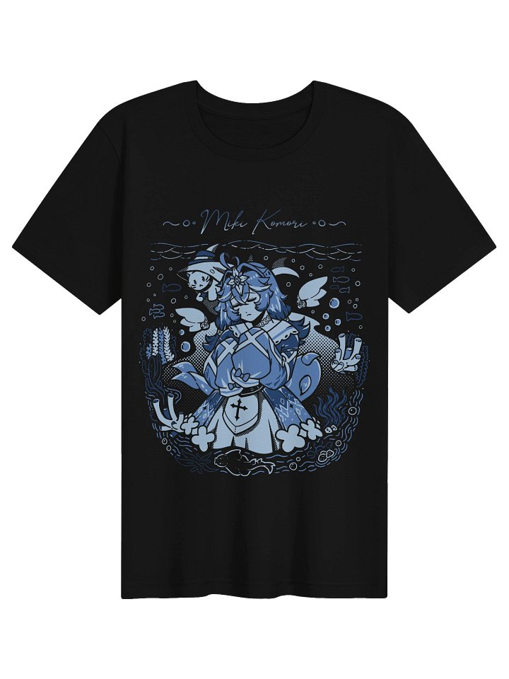 Miki Komori Streetwear Style T-Shirt (Blue) product image (1)