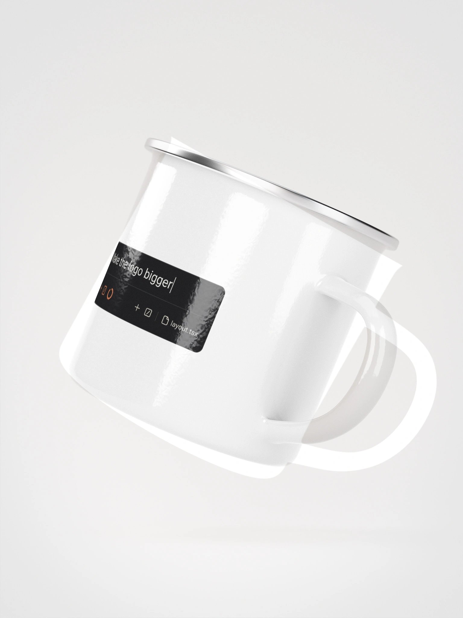 White Cup - Make the logo bigger product image (3)