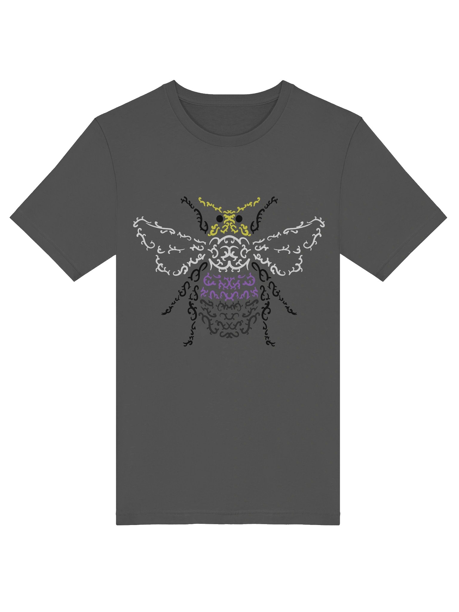 Enby Stripes Bumblebee Graphic Tee product image (17)