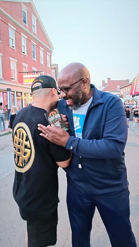 Always a pleasure running into @the_real_rep_nolan (Anthony Nolan) outside… had to pull up on him during Celebrate New London...
