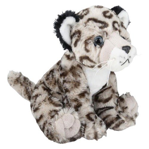 Cute 10" Snow Leopard Plush - Soft Stuffed Anime Style Mountain Cat Toy product image (2)