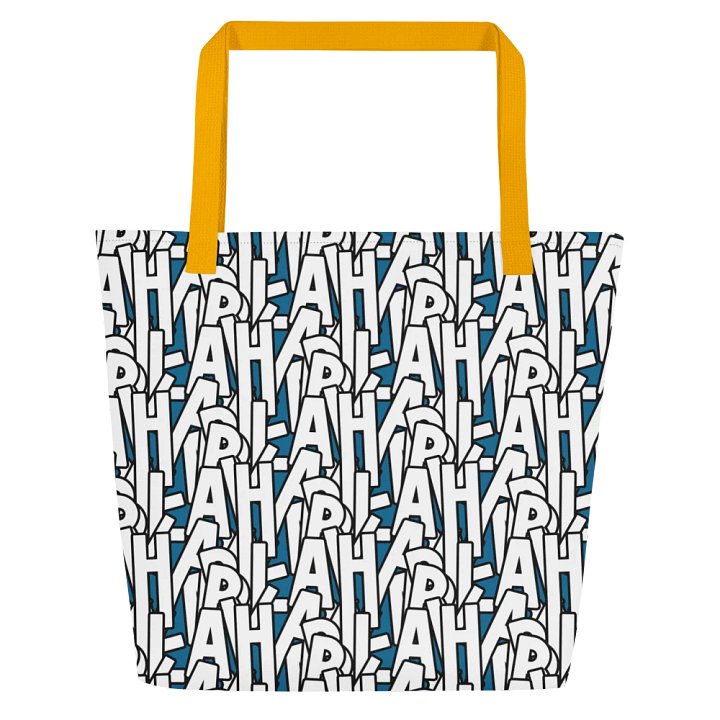 BLAH BLAH BLAH Tote (Blue & White) product image (10)