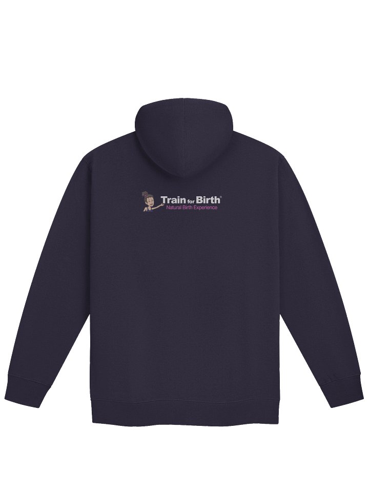 Train for Birth® Independent Trading Co. Fleece Zip Up Navy Hoodie product image (2)