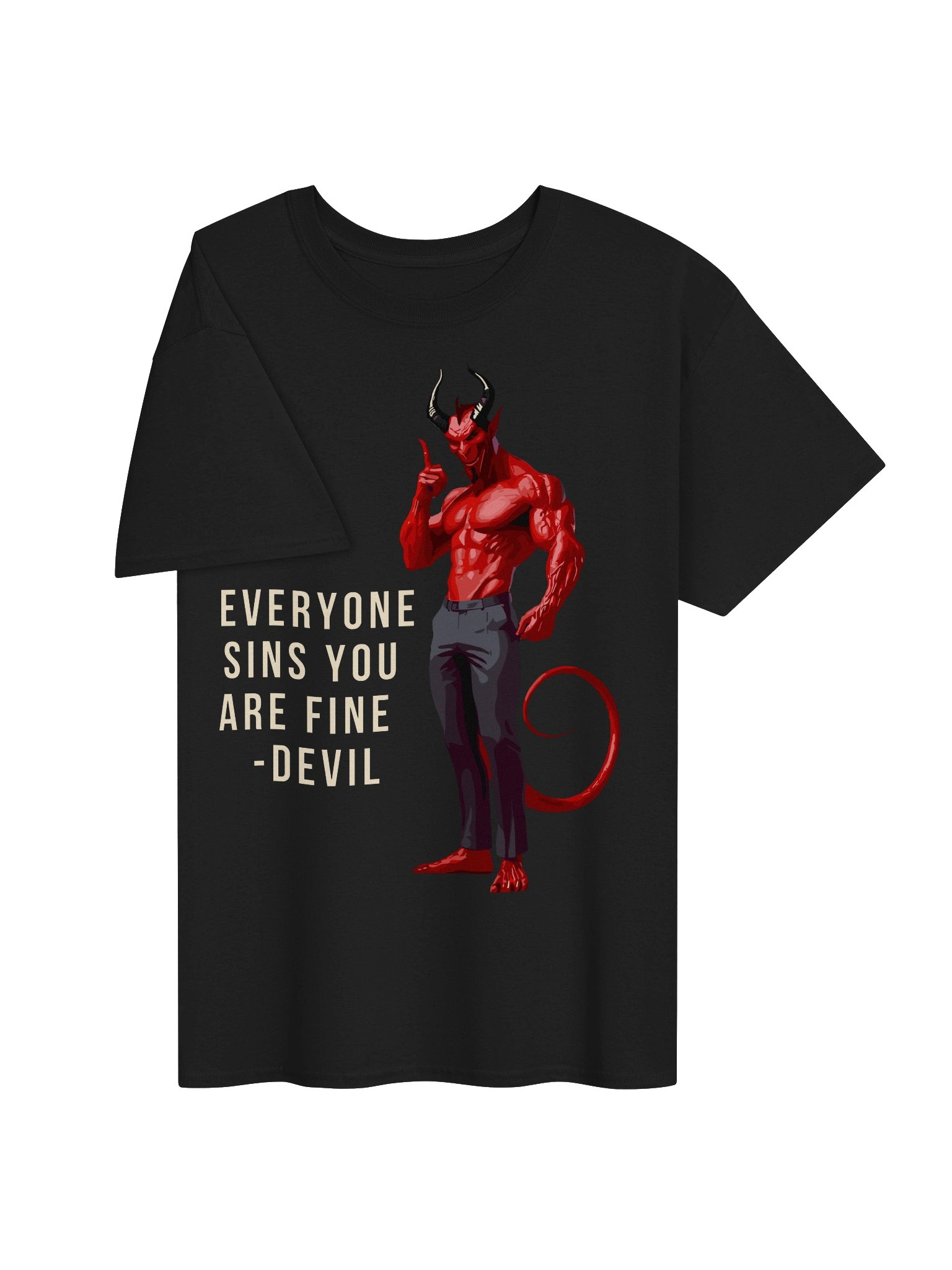 Everyone Sins Devil Graphic Tee product image (3)