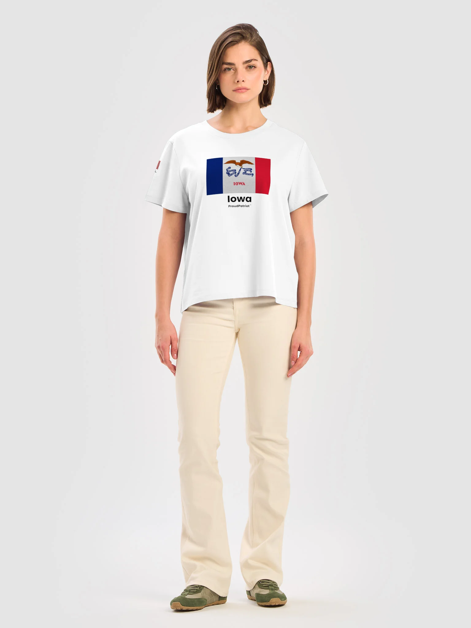 Iowa Women's Ribbed Neck T-Shirt product image (1)