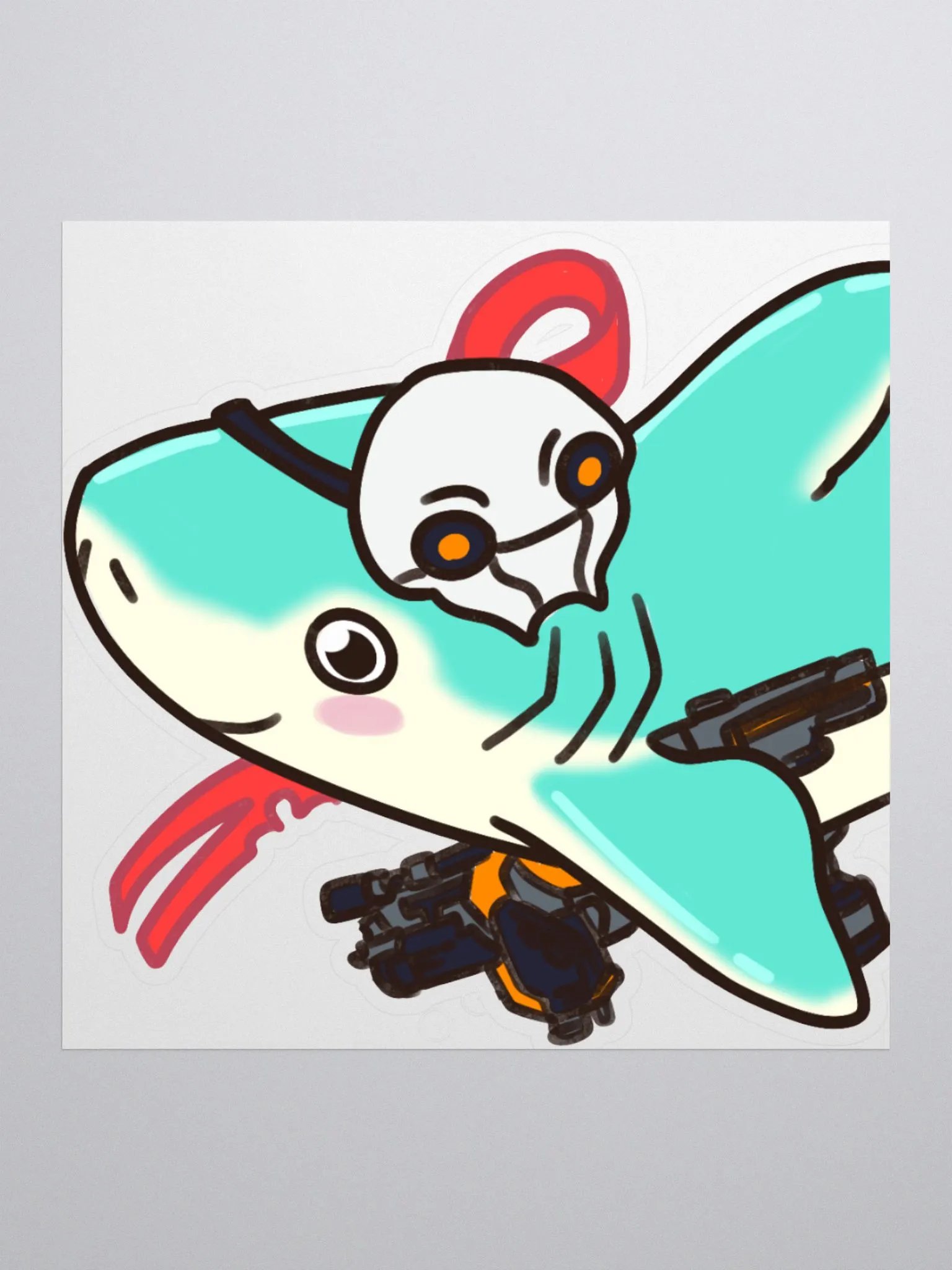 Shark Clem Sticker product image (1)