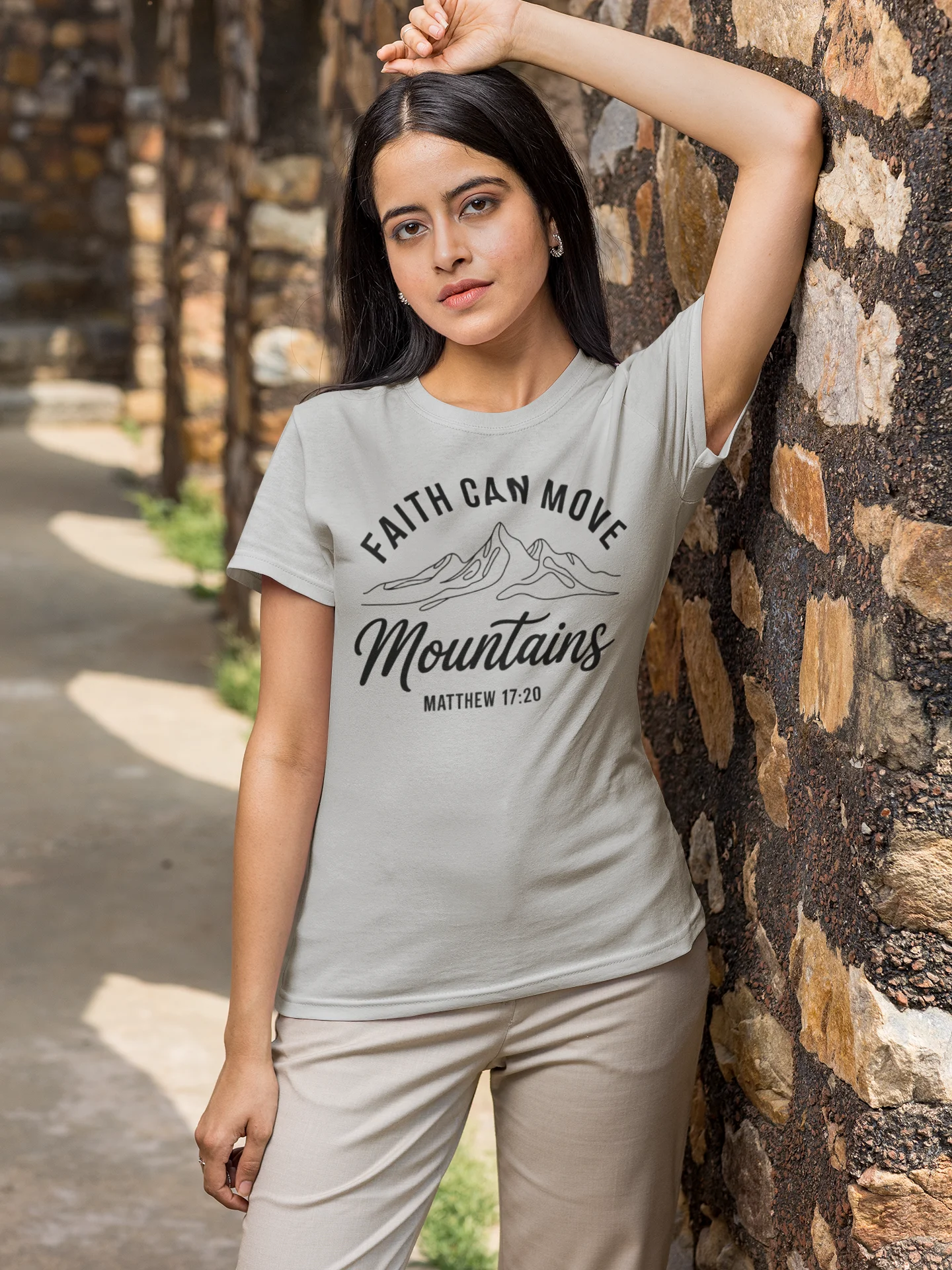 Christian Shirt Faith Can Move Mountains product image (2)