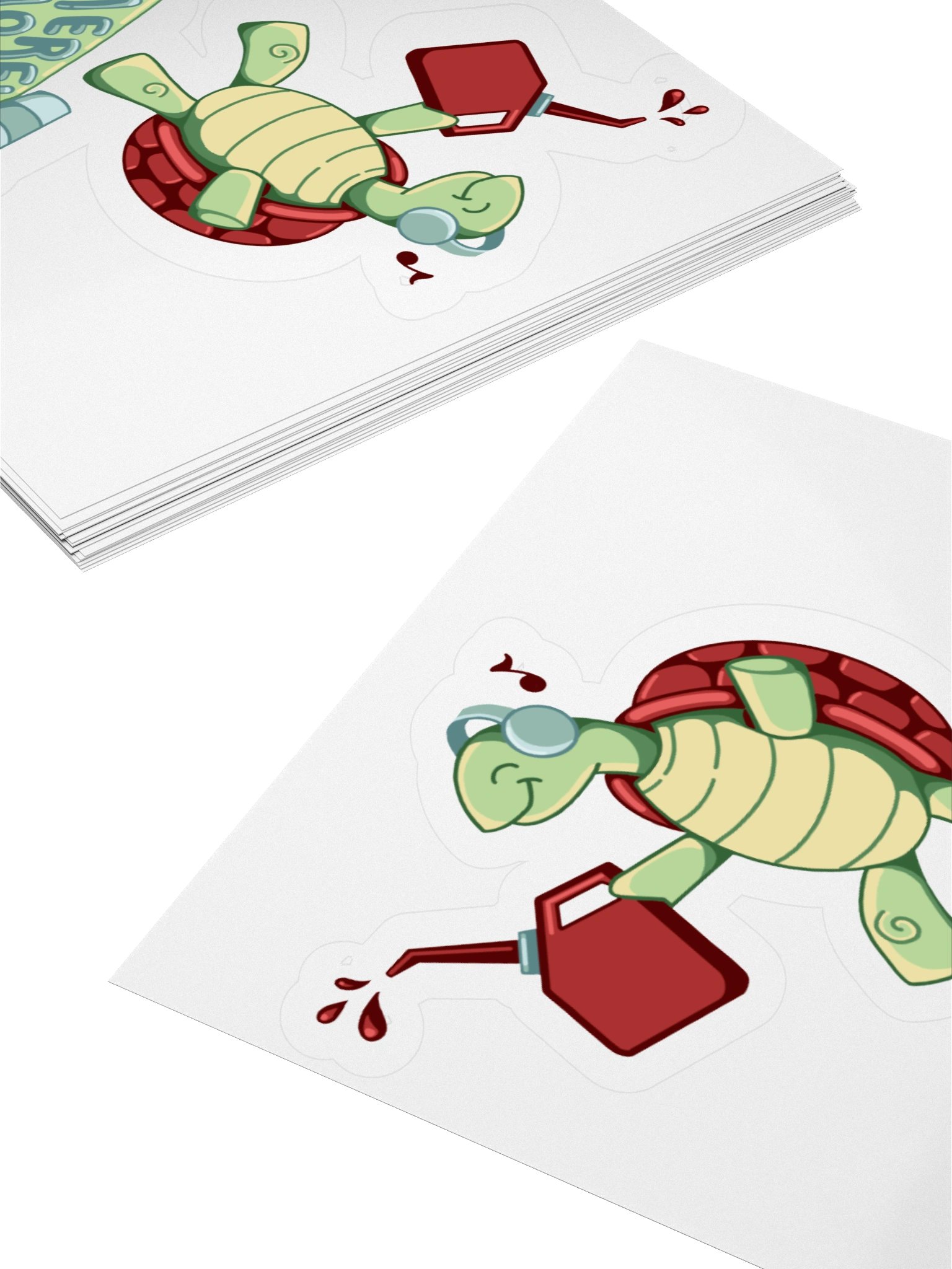 Exclusive: Merely Mortal Dancing Gas Station Turtle Stickers Stickers product image (4)