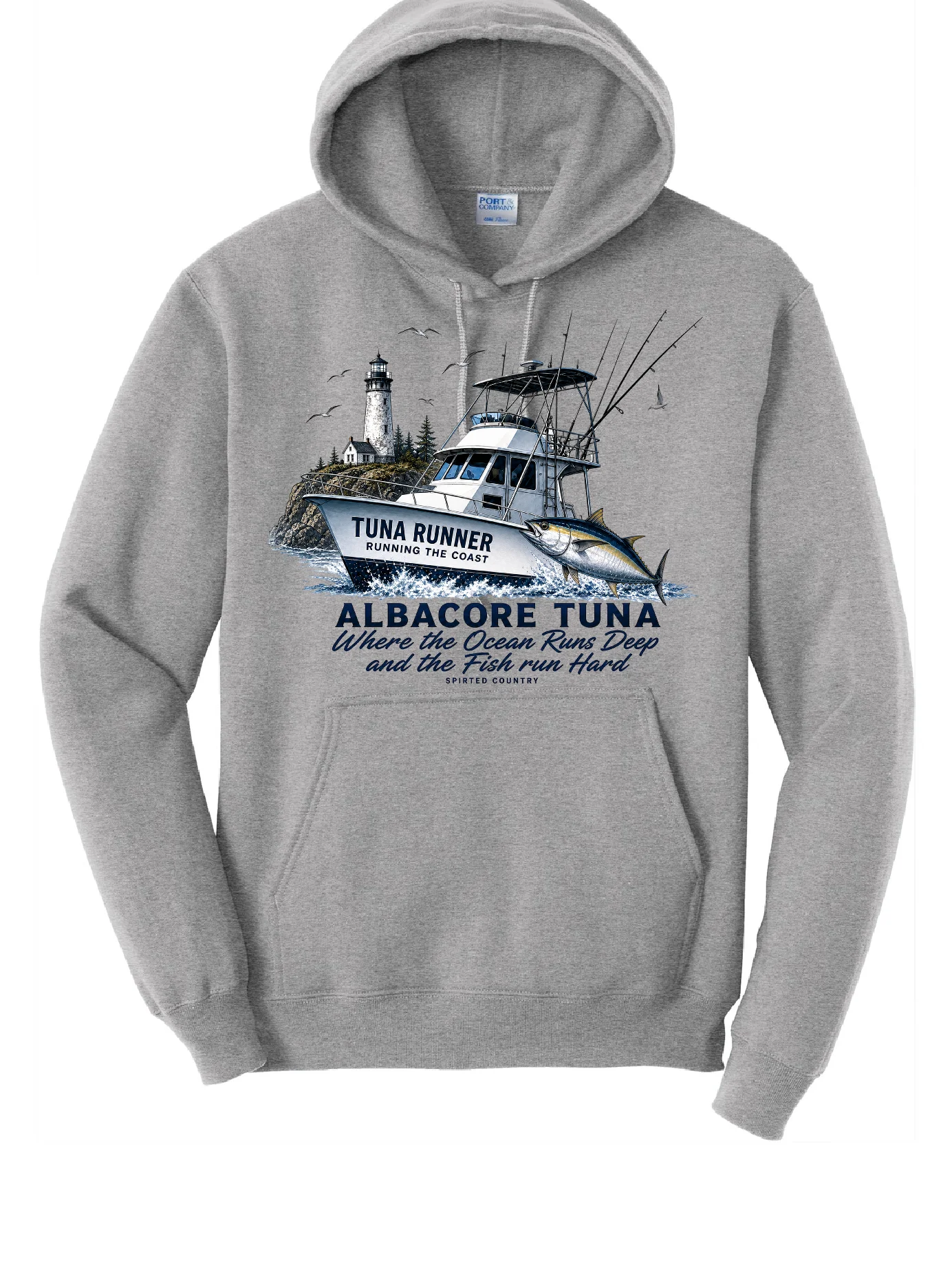 ALBACORE TUNA FISHING PORT AND CO HOODIE product image (1)