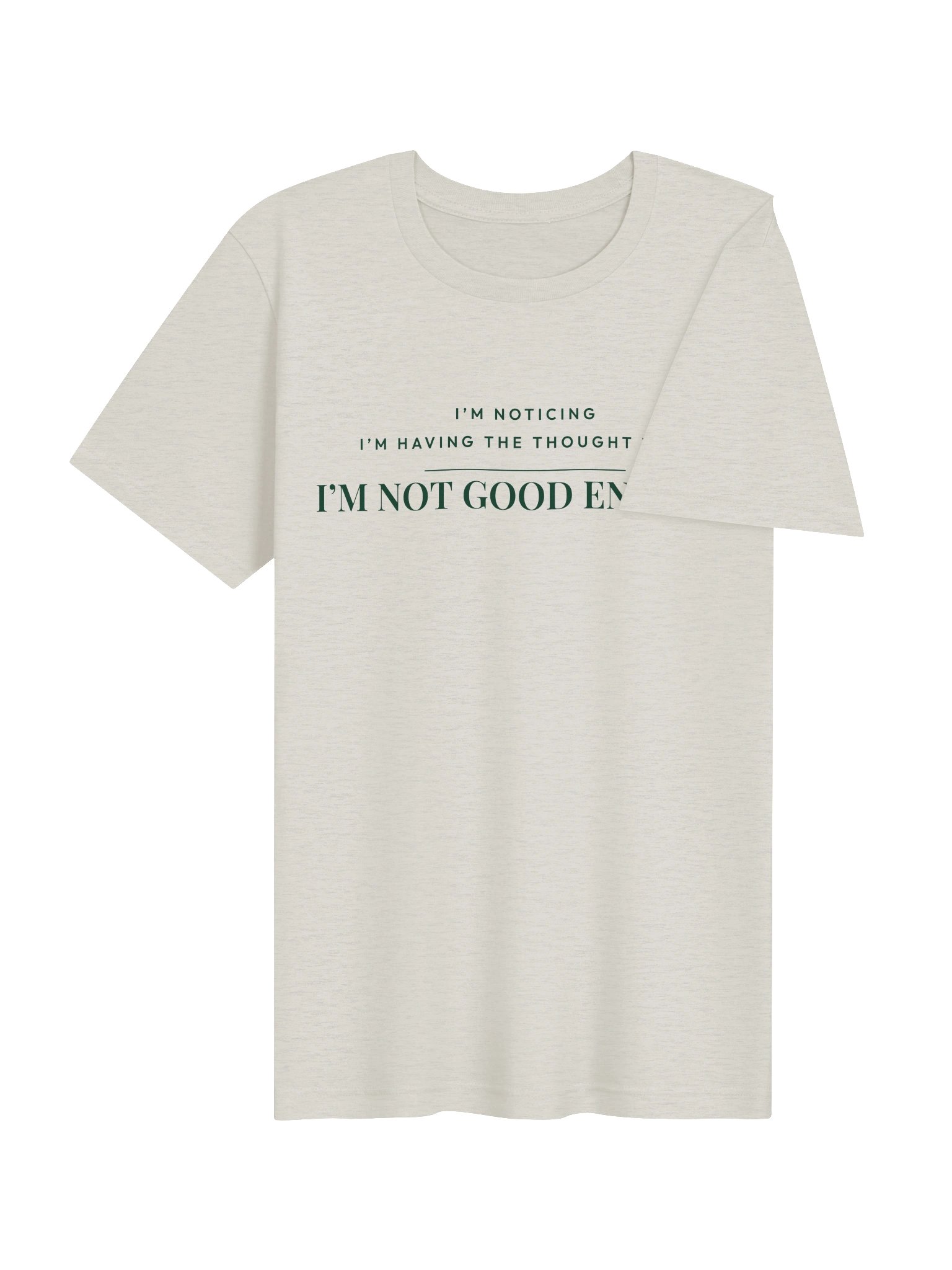 Mindset Evolution — The Noticing Tee (Heather Dust) product image (4)