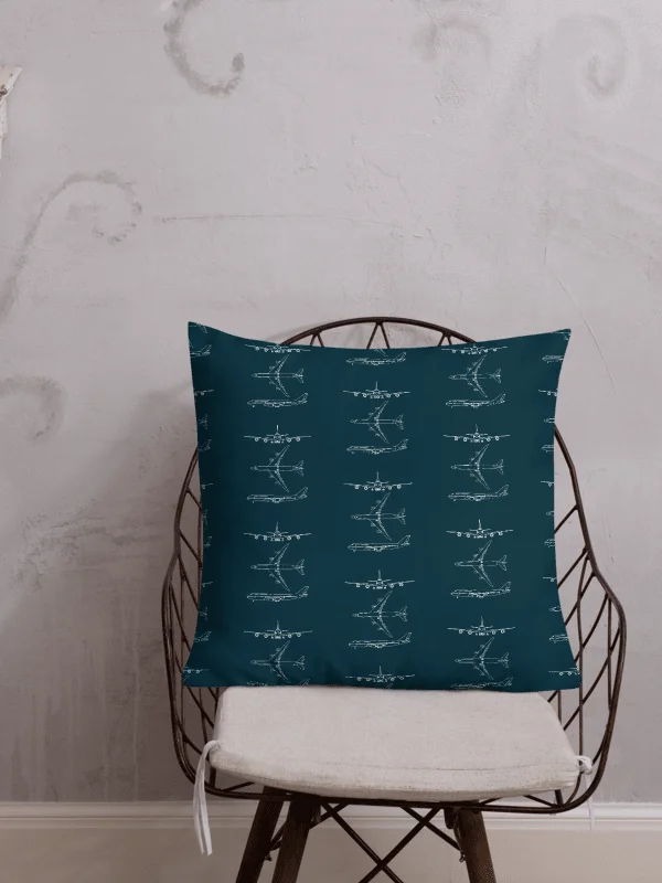 Boeing 747-8 Blueprint Pillow product image (7)