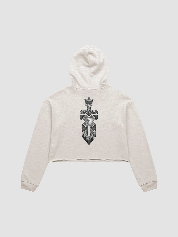 Crop Top Hoodie (Black Logo) product image (4)