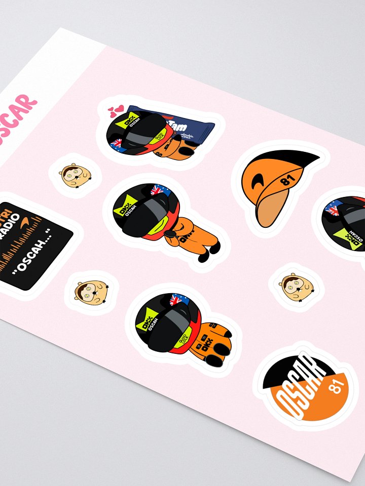Oscar Piastri - Sticker Sheet product image (2)