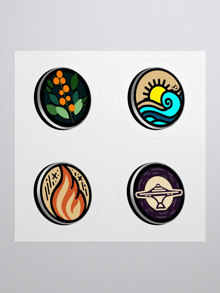 Minimal Faction Button Stickers product image (2)