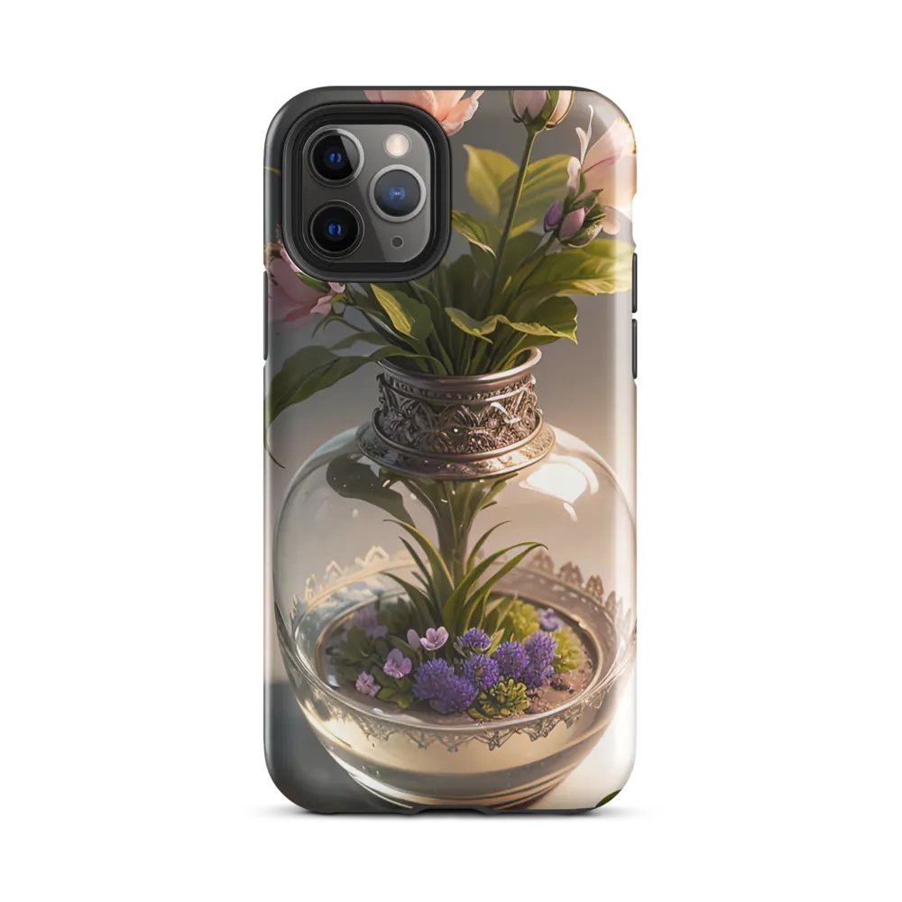 Elegant Floral iPhone Tough Case - Vintage Garden Vase Design product image (25)