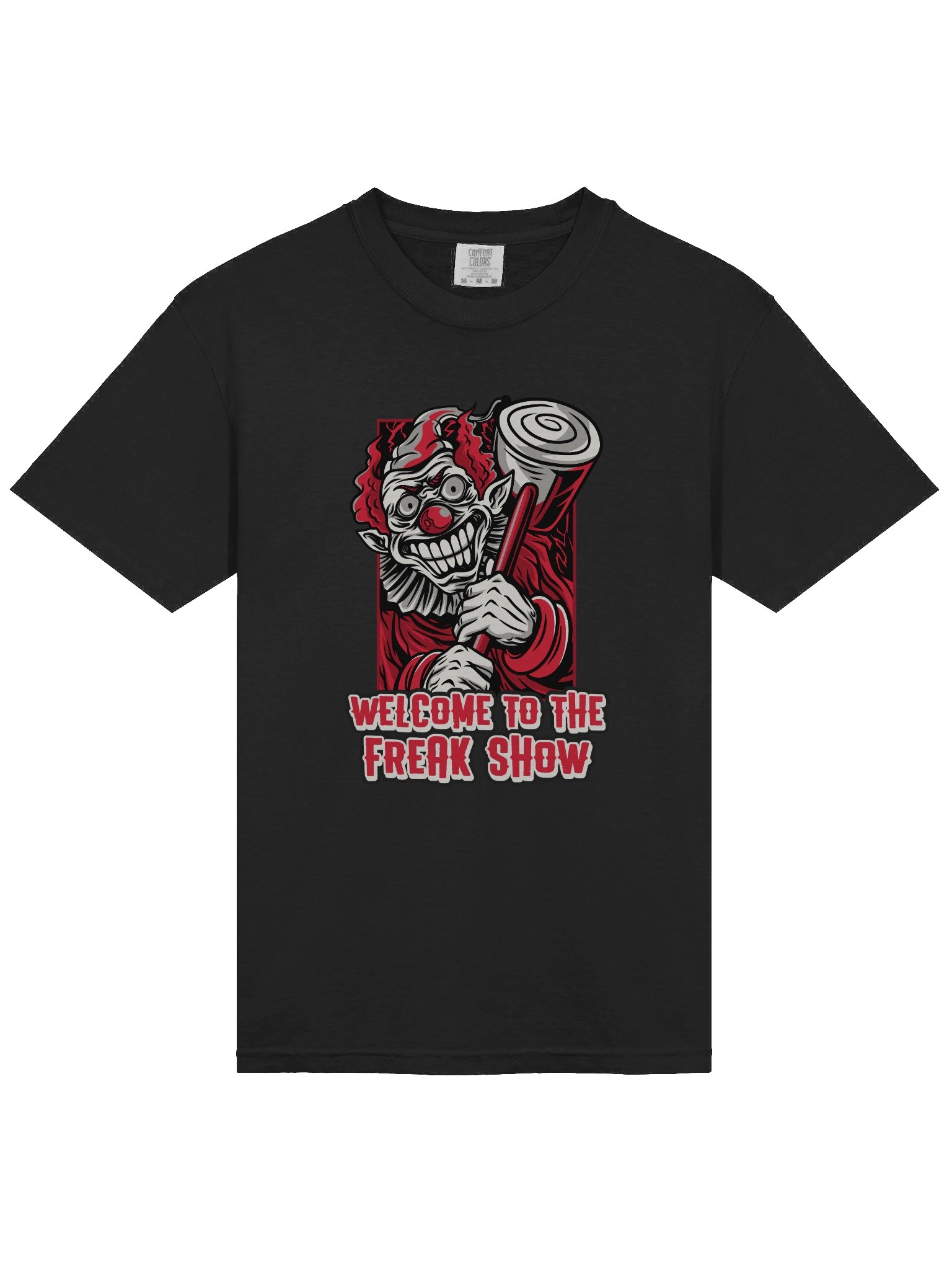 Welcome to the Freak Show T-Shirt – Creepy Evil Clown Tee, Scary Circus Halloween Shirt product image (30)