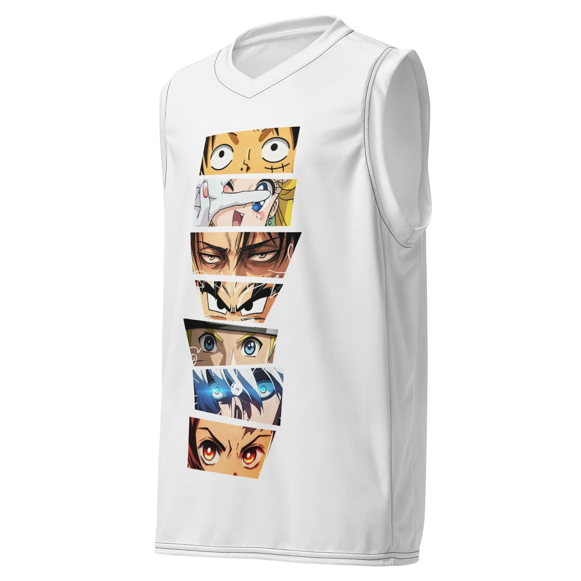 Anime Eyes All-Over Print Basketball Jersey product image (3)