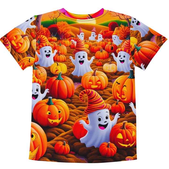 Spooky Pumpkin Patch Kids T Shirt product image (2)