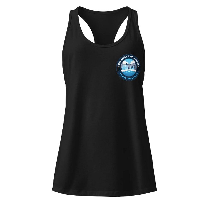 Shaped by Water Racerback Tank Top w/small logo product image (1)