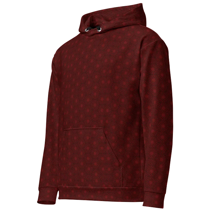 Crimson Vortex Geometric Gothic Seamless Pattern Unisex Hoodie product image (2)