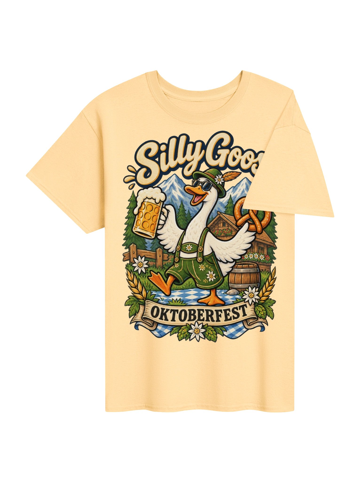 Silly Goose Oktoberfest German Beer Festival Vintage Tee product image (84)