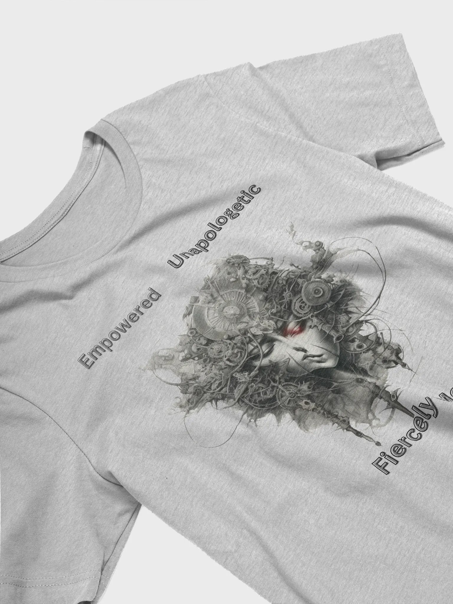 Empowered Unapologetic Fiercely Me T-Shirt – Steampunk, Futuristic, Feminist Empowerment Tee product image (3)