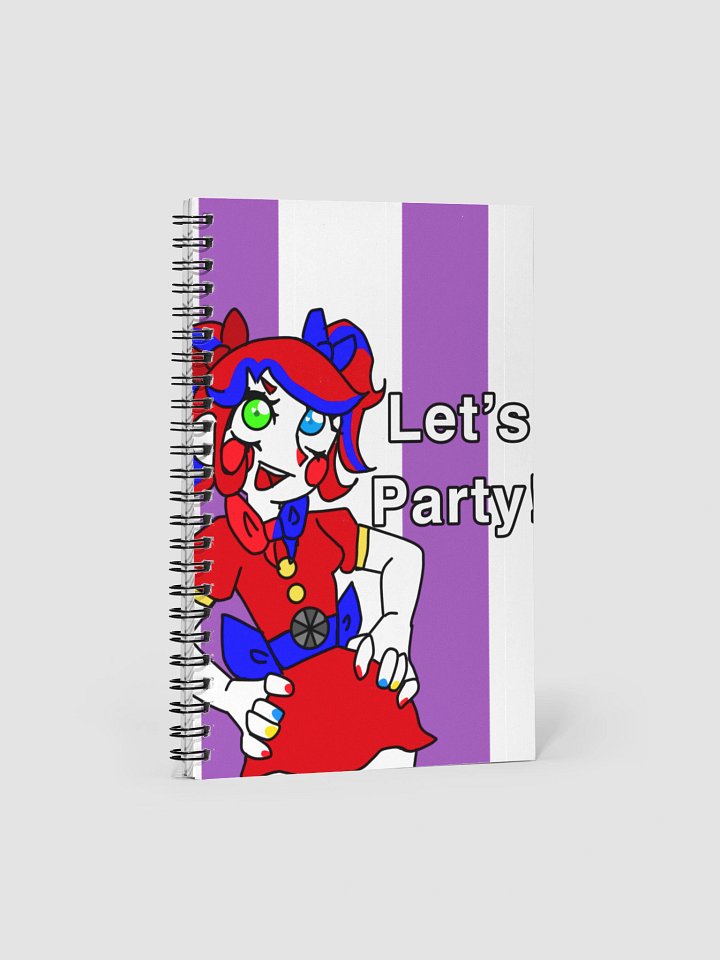 Circus Baby's Pizza World: Circus baby Let's Party Spiral Notebook product image (1)