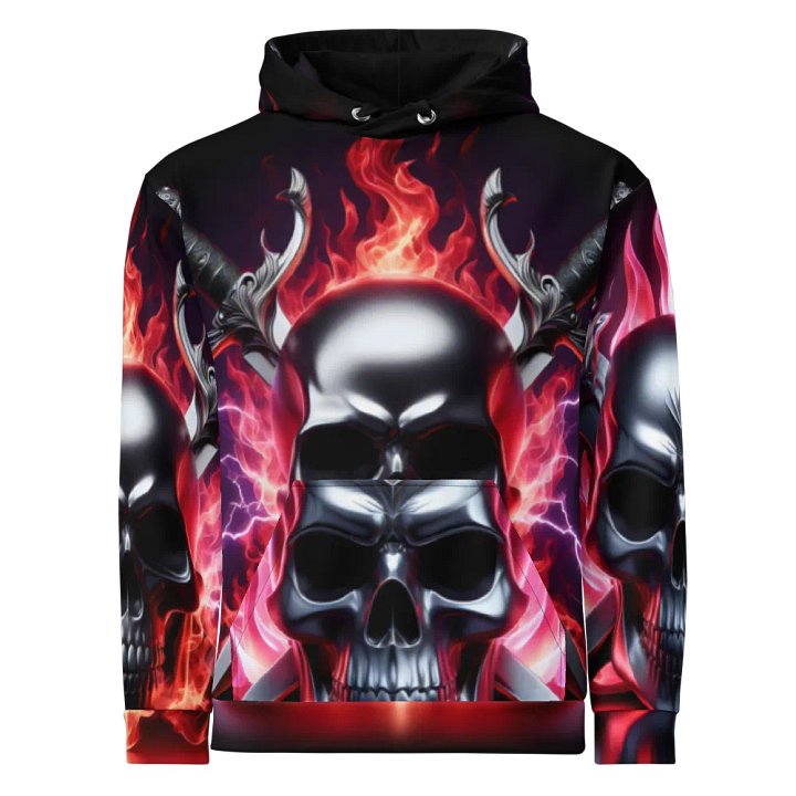 Reaper's Embrace - Unisex Skull Hoodie #22 product image (1)