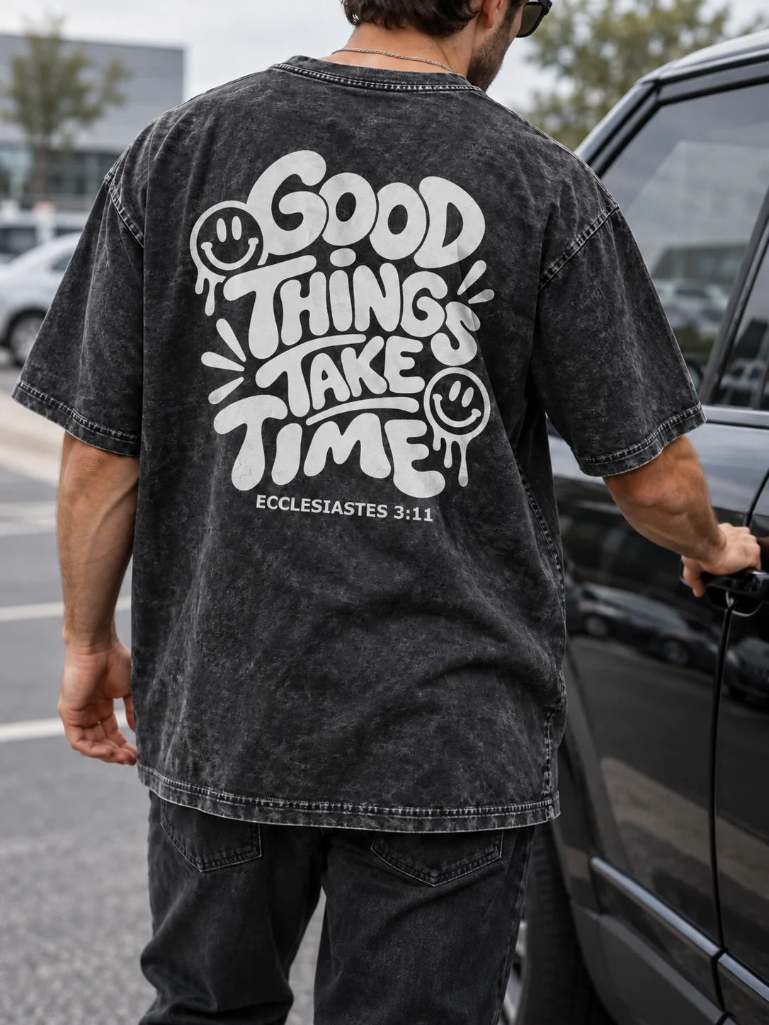 Good Things Take Time PNG | Retro Christian Shirt Design | Ecclesiastes 3:11 product image (3)
