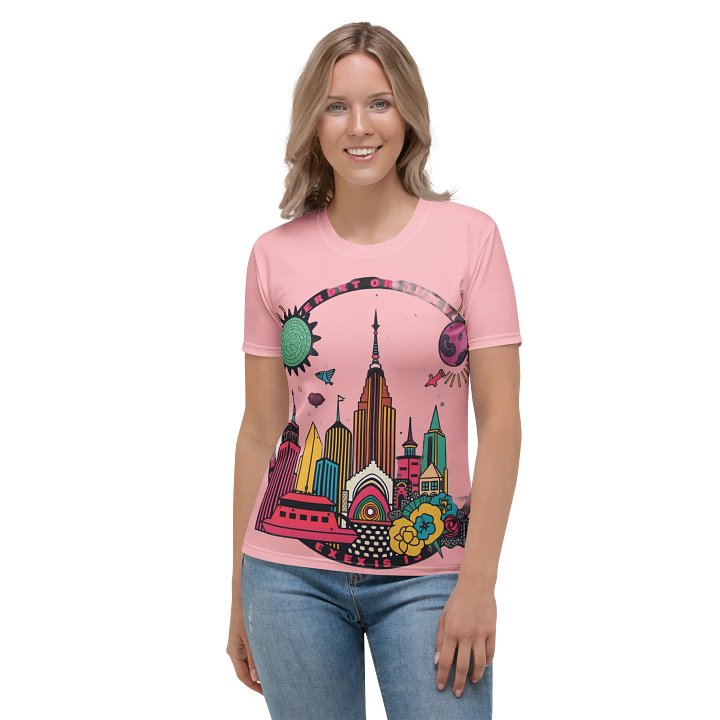 Cosmic Cityscape All-Over Print Tee product image (2)