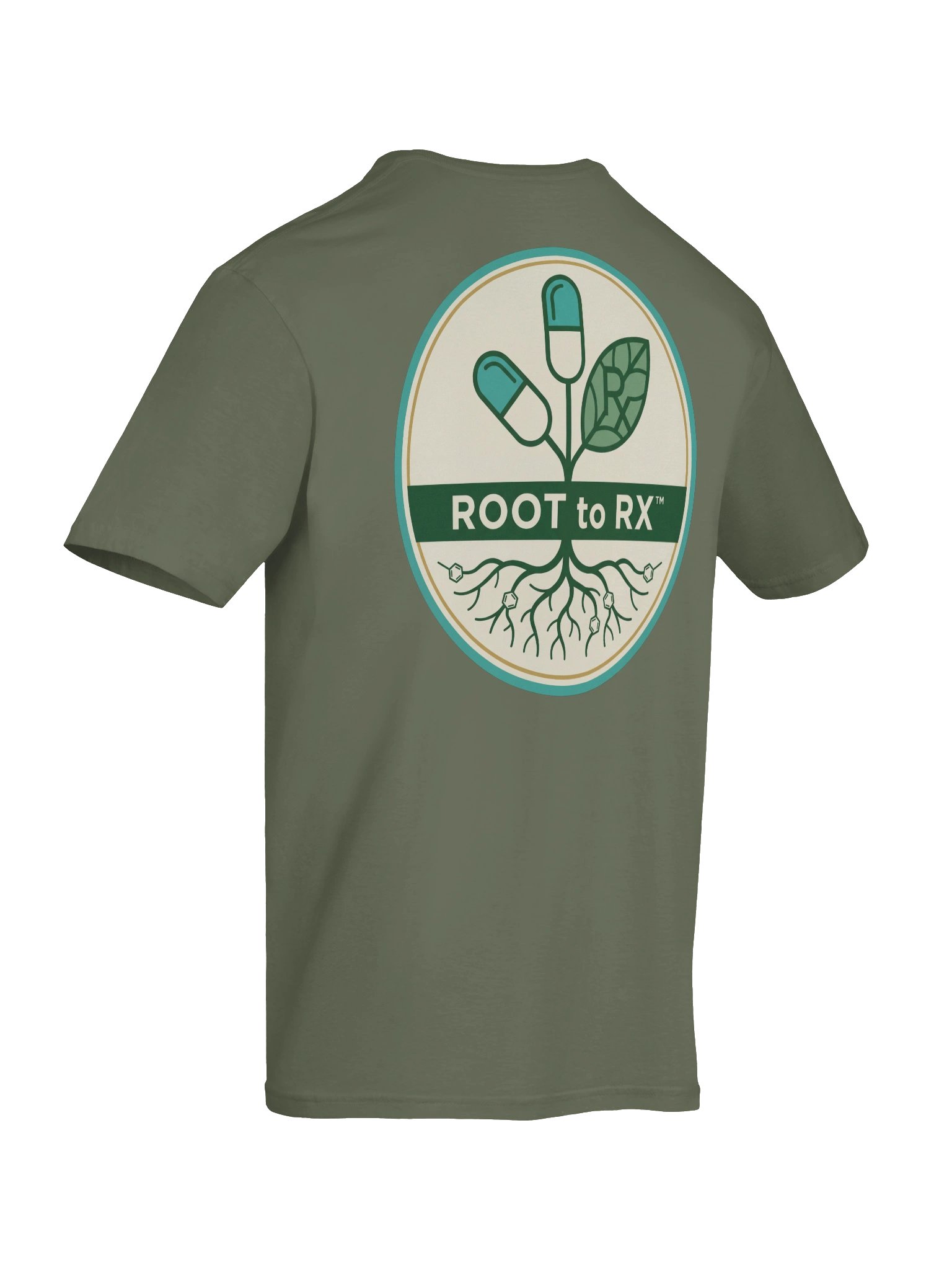 Root to Rx Logo Tee (Military Green) product image (8)