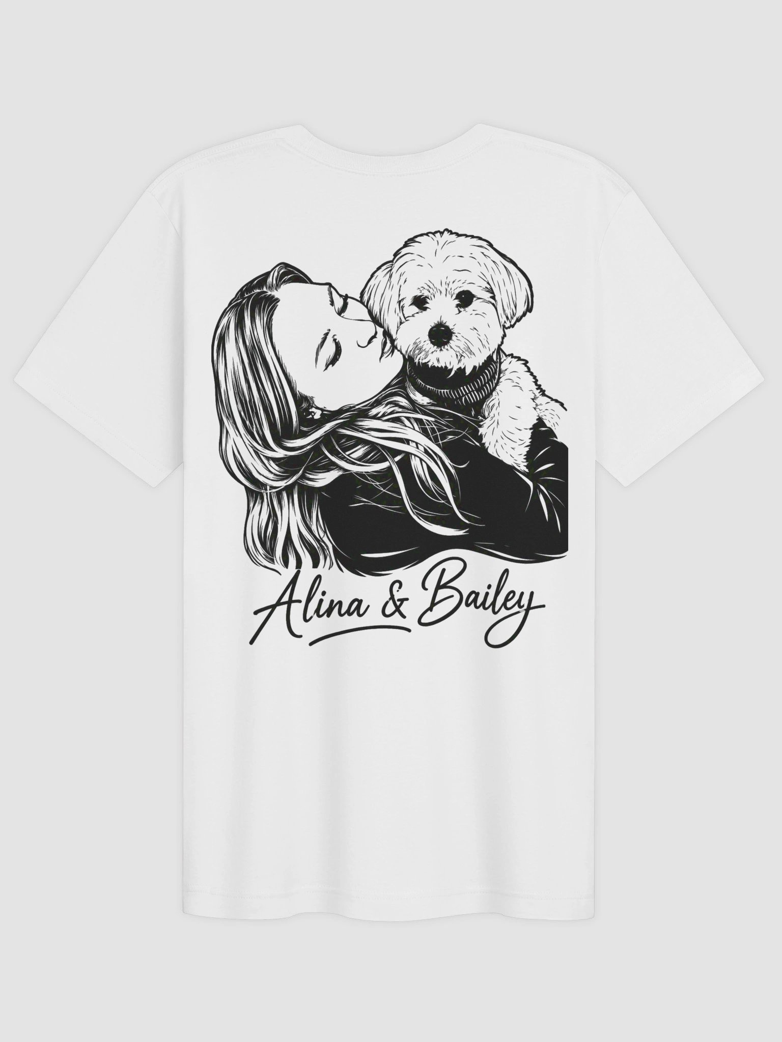 Alina & Bailey Custom Dog Line Art Tee product image (41)