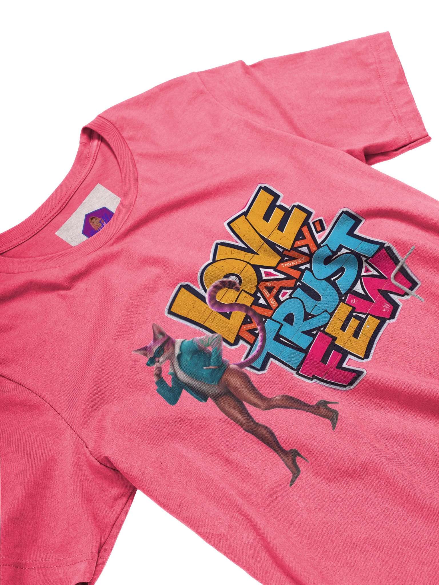 Vibrant Violet Hexagon T-Shirt product image (32)